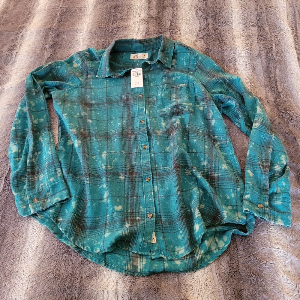 Hollister Flannel shirt size M NWOT